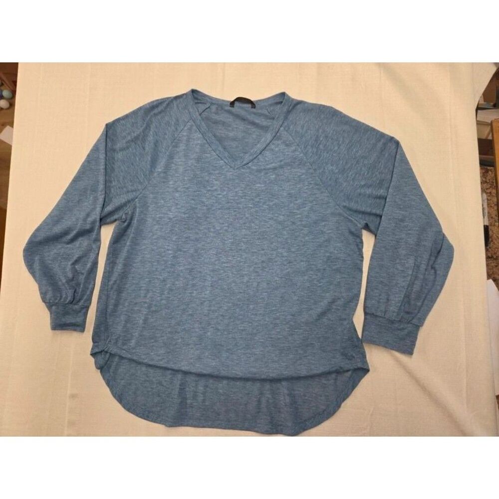 SHEIN V-Neck High Low Top (Womens Large)